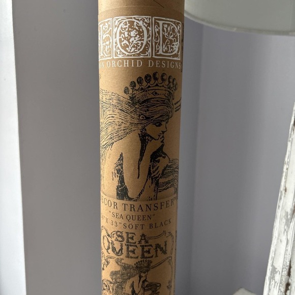 VTG Iron Orchid Designs IOD Sea Queen Tavern Furniture Transfer Black 24